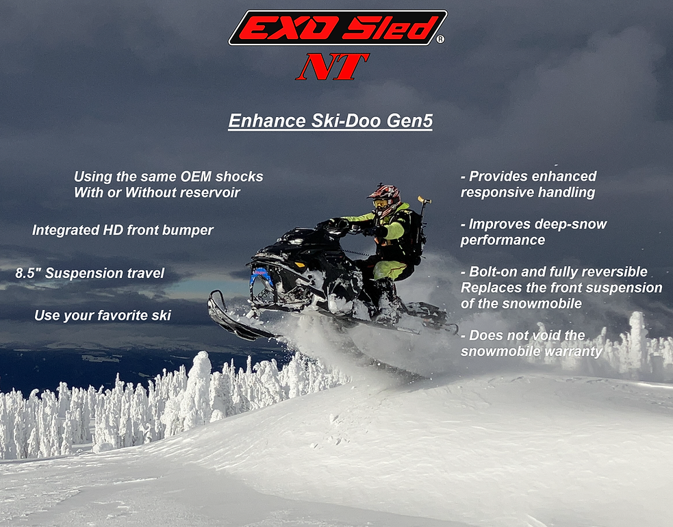 EXO Sled Snowbike Conversion Kit System Canada